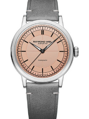 Raymond Weil Ανδρικό Ρολόι Αυτόματο με Γκρι Δερμάτινο Λουράκι 2925-STC-80001
