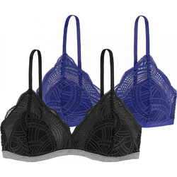 Dorina Stella Bralette χωρίς Μπανέλα Μαύρο Navy Μπλε FXBR0012LA103-2X0312
