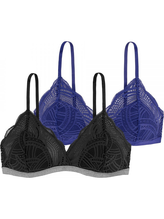 Dorina Stella Bralette χωρίς Μπανέλα Μαύρο Navy Μπλε FXBR0012LA103-2X0312