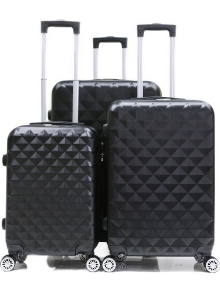 Traveleo ABS07 Σετ Βαλίτσες 3τμχ Μαύρες