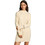 Pepe Jeans Hazel Mini Καθημερινό Φόρεμα Πλεκτό Εκρού PL953593-814