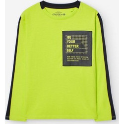 Losan Παιδικό T-Shirt Μακρυμάνικο Lime LKBAP030324076