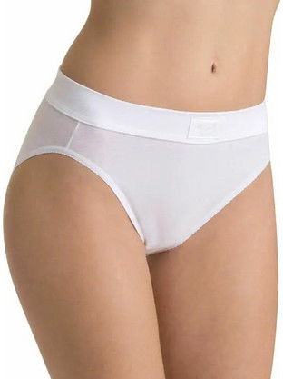 Sloggi Double Comfort Βαμβακερό Ψηλόμεσο Γυναικείο Slip Λευκό 10010180-0003