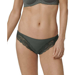 Triumph Lovely Γυναικείο Slip Χωρίς Ραφές με Δαντέλα Χακί 10182556-1568