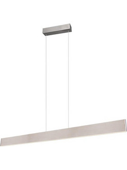 Trio Lighting Galway Κρεμαστό Φωτιστικό Οροφής Ράγα Μονόφωτο LED με Ρυθμιζόμενο Λευκό Φως Ασημί 349710107