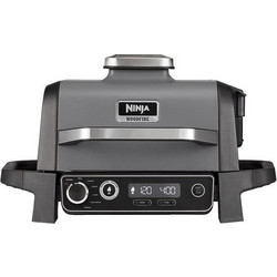 Ninja Woodfire Ηλεκτρική Ψησταριά Σχάρας 2400W με Καπάκι και Ρυθμιζόμενο Θερμοστάτη 28x37cm OG701EU