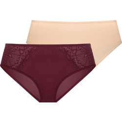 Dorina Lorena Γυναικεία Slip με Δαντέλα 2Pack FXHI0001LA087-2X0394