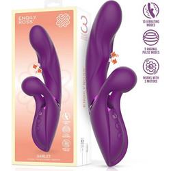 Engily Ross Garlet Δονητής Rabbit 22cm Μωβ
