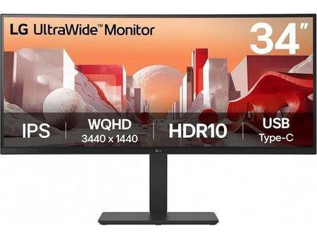 LG 34BA85QE-B Ultrawide IPS HDR Curved Monitor 34" 3440x1440 QHD 60Hz 5ms