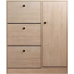 Woodwell Παπουτσοθήκη Ξύλινη Φυσικό Χρώμα M100xΠ24xY112cm Ε834,2