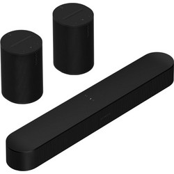 Sonos Beam 5.0 Surround Set Sonos Beam Gen2 + 2x Sonos Era 100 Σετ Ηχείων Home Cinema με Wi-Fi & Ασύρματα Ηχεία Black