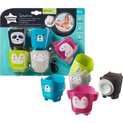 Tommee Tippee Splashtime Stack 'n' Pour Σετ Κουβαδάκια Μπάνιου 6+ Μηνών 6τμχ