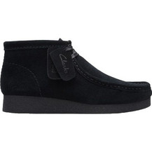Clarks Wallabee Γυναικεία Μποτάκια Χιονιού Suede Μαύρα 26174743