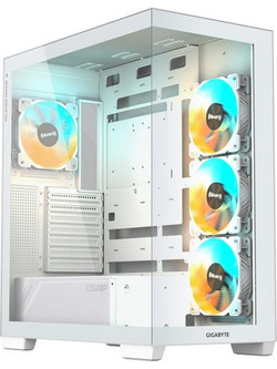 Gigabyte C500 Panoramic Stealth Ice Gaming Midi Tower Κουτί Υπολογιστή RGB με Πλαϊνό Παράθυρο