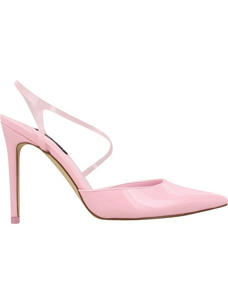 Nine West FAMES3 Γόβες Slingback Λουστρίνι με Τακούνι Στιλέτο Ροζ FAMES301-660