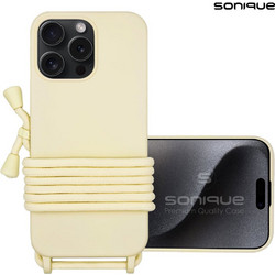 Sonique Carryhang Back Cover Beige (iPhone 15 Pro Max)