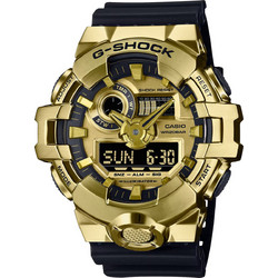 Casio G-Shock Ανδρικό Ρολόι Χρονογράφος με Μαύρο Καουτσούκ Λουράκι GM-700G-9A