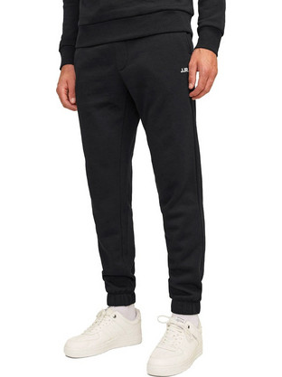 Jack & Jones JJ Rebel Ανδρικό Παντελόνι Φόρμας με Λάστιχο Μαύρο 12263903