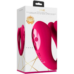 Vive Yoko Triple Action Dual Διπλός Δονητής Ροζ