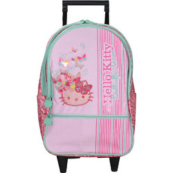 SunCe Hello Kitty Σχολική Τσάντα Τρόλεϊ Δημοτικού Ροζ HKB-7590