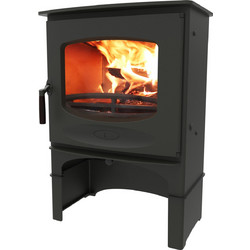 Charnwood C-Seven Black Ατσάλινη Ξυλόσομπα Αερόθερμη 8kW