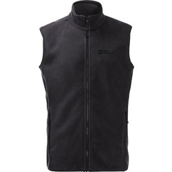 Jack Wolfskin Αμάνικο Ανδρικό Μπουφάν Χειμωνιάτικο Μαύρο 1710561-6000