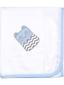 Baby Star Tiny Friends Πάνα Αγκαλιάς Φανελένια Γαλάζια 85x85cm