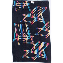 Linea Deck Chair Πετσέτα Θαλάσσης Μαύρη 90x170cm