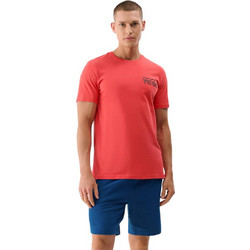 4F Ανδρικό Αθλητικό T-Shirt Κοραλί 4FWSS25TTSHM1984-63S
