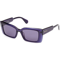Max & Co MO0117 90V Γυναικεία Γυαλιά Ηλίου Ορθογώνια Κοκάλινα Μωβ με Μωβ Φακό