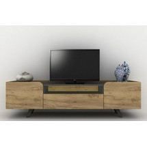 Avant Garde Έπιπλο Τηλεόρασης Ξύλινο Καφέ Μ200xΠ45xΥ55cm Oliver 1142-76858