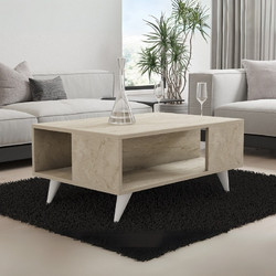 Megapap Yuka Τραπεζάκι Σαλονιού Ξύλινο Μ90xΠ60xΥ39.5cm GP052-0160,1