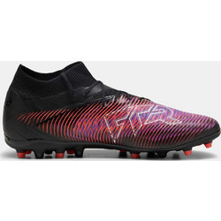 Puma Future 8 Pro MG 108364-01Ποδοσφαιρικά Παπούτσια με Τάπες και Καλτσάκι Μαύρα Μωβ