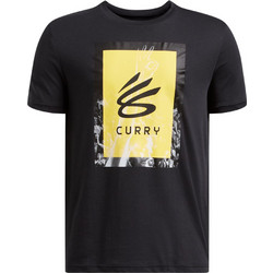 Under Armour Παιδικό T-Shirt Κοντομάνικο Μαύρο Κίτρινο 1390409-001