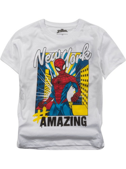 Losan Spiderman Παιδικό T-Shirt Κοντομάνικο Λευκό LKBAP030325018