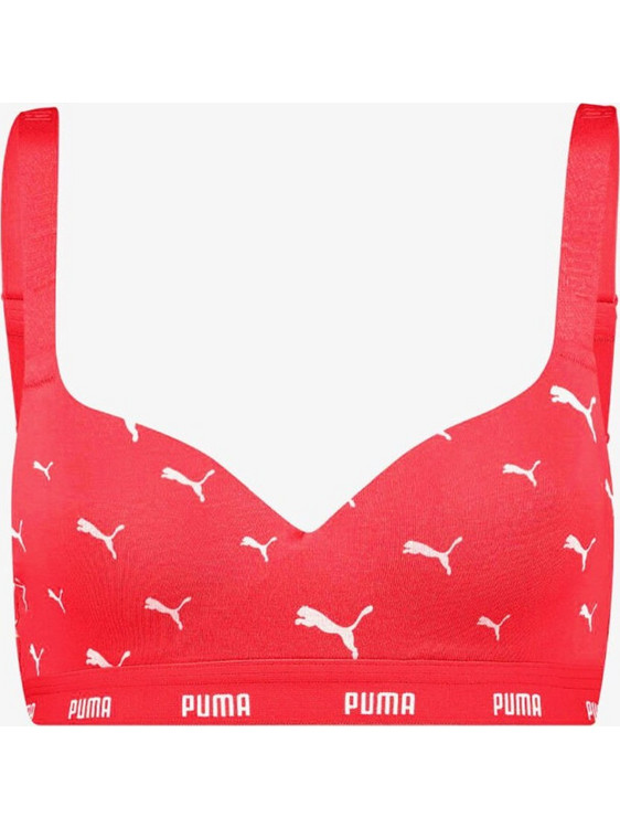 Puma Μπουστάκι με Ελαφριά Ενίσχυση χωρίς Μπανέλα Κόκκινο 938184-03