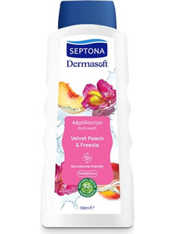 Septona Dermasoft Velvet Peach & Freesia Αφρόλουτρο σε Gel 750ml