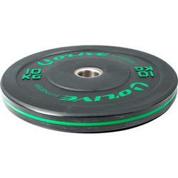 O'live Fitness Δίσκος Ολυμπιακού Τύπου Bumper 10kg Φ50mm