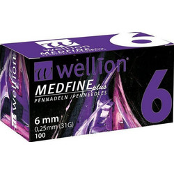 Wellion Medfine Plus Βελόνες Ινσουλίνης 31G 6mm 100τμχ