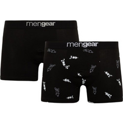 Minerva Ανδρικά Μποξεράκια Σετ 2Pack Μαύρα 96-29467-246