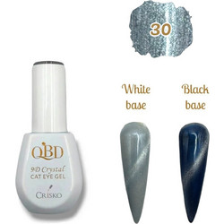 QBD 9D Crystal 30 Cat Eye Ημιμόνιμο Βερνίκι Νυχιών 15ml