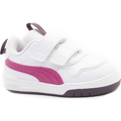 Puma Multiflex Παιδικά Sneakers Λευκά Φούξια 380740-26