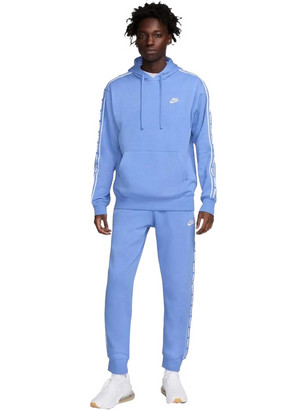 Nike Sportswear Ανδρικό Σετ Φόρμας Fleece με Λάστιχο Γαλάζιο FB7296-450