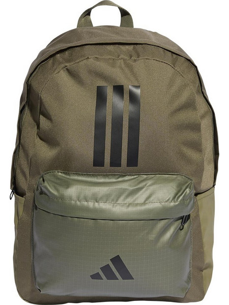 Adidas Classic Back to School 3-Stripes Παιδική Τσάντα Πλάτης Χακί IS7042