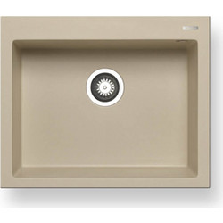 Pyramis Pyragranite Istros Ένθετος Νεροχύτης Γρανίτη Ματ Dark Beige 61x50cm 070045111