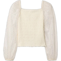 Gap Παιδικό Crop Top Μακρυμάνικο Μπεζ 628680002