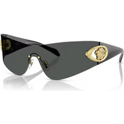 Versace VE2280 100287 Γυναικεία Γυαλιά Ηλίου Μάσκα Κοκάλινα Μαύρα με Μαύρο Φακό