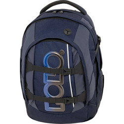 Polo Cryptic Night Blue Σχολική Τσάντα Πλάτης Δημοτικού Navy Μπλε Γκρι 901001-5000