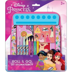 Disney Princess Roll & Go Σετ Ζωγραφικής 24.5x21cm 12τμχ