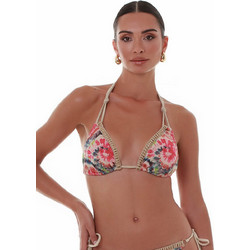 Bluepoint Bikini Top Τριγωνάκι με Ενίσχυση Φούξια Μπεζ 25066016-40